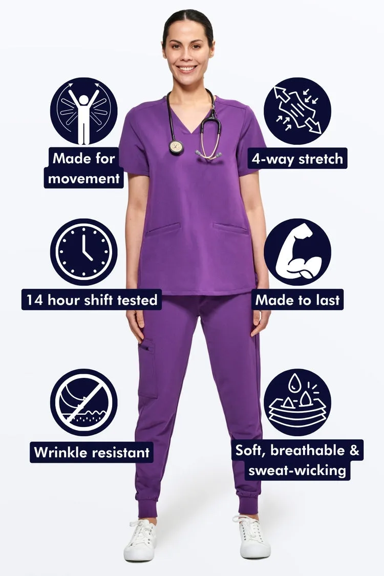 Women's 3-Pocket Scrub Top