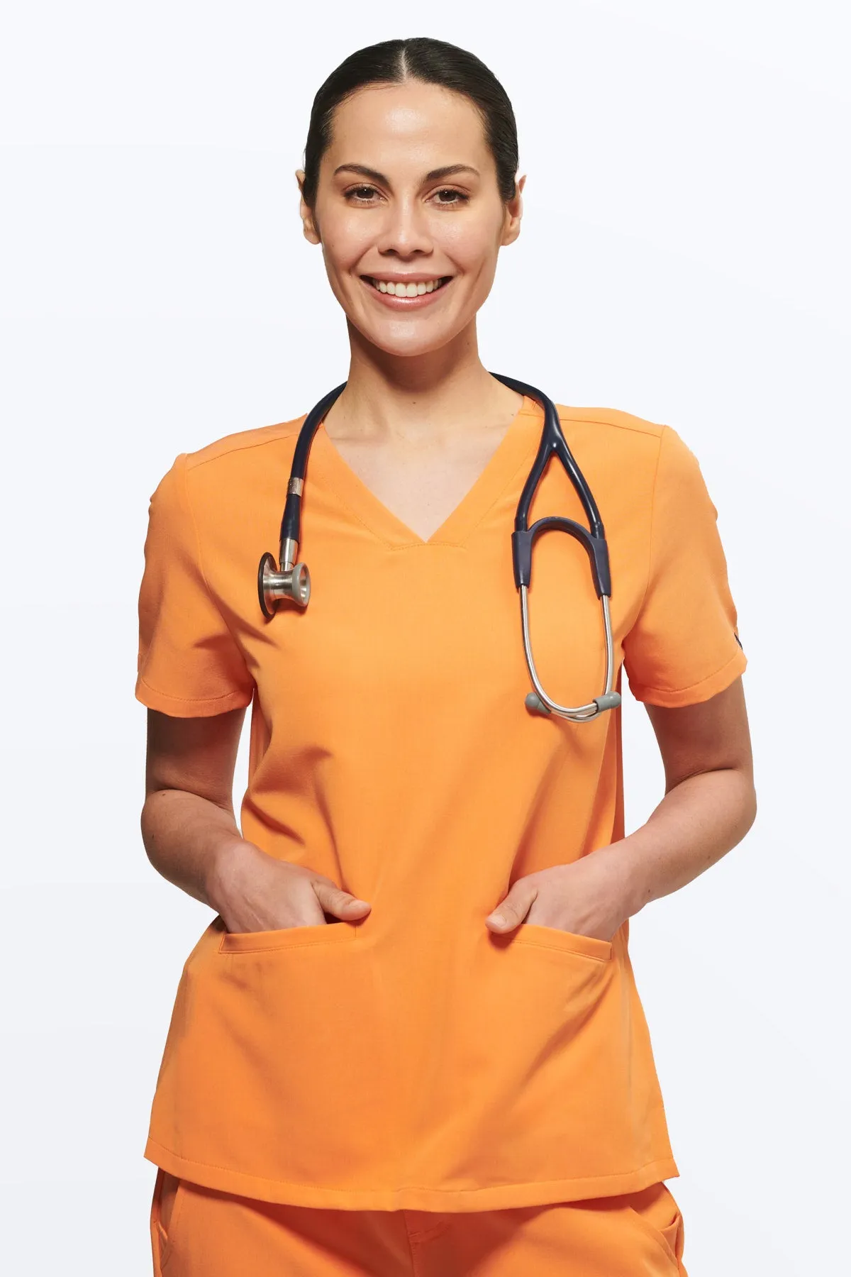 Women's 3-Pocket Scrub Top