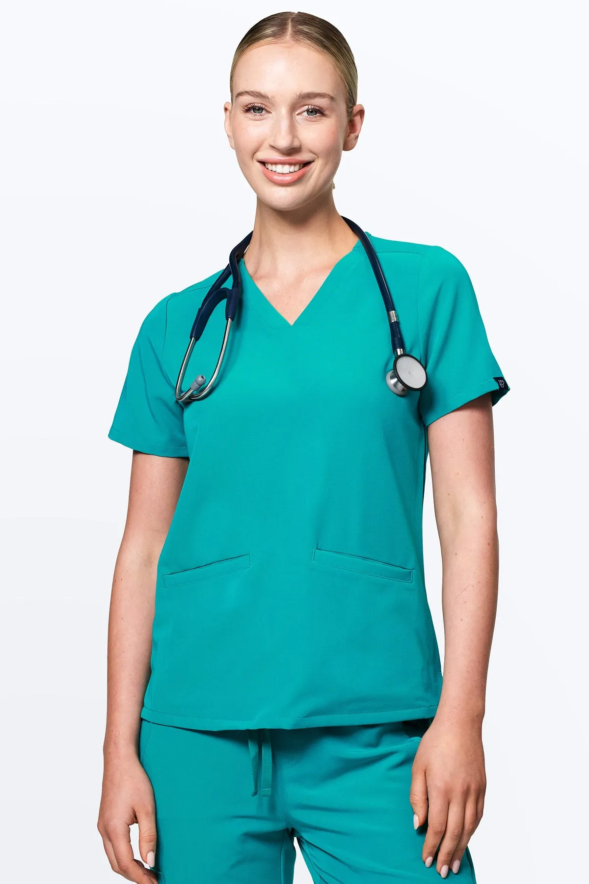 Women's 3-Pocket Scrub Top