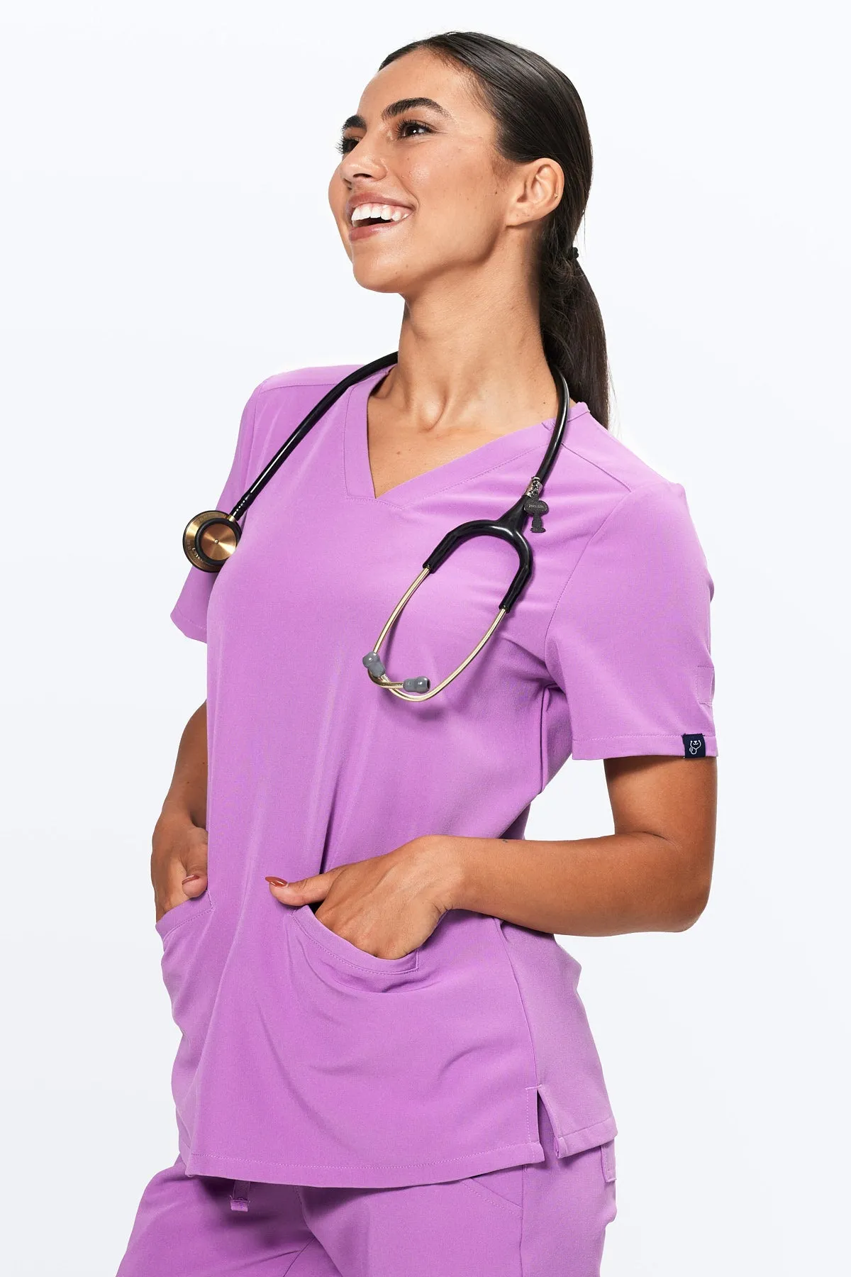 Women's 3-Pocket Scrub Top