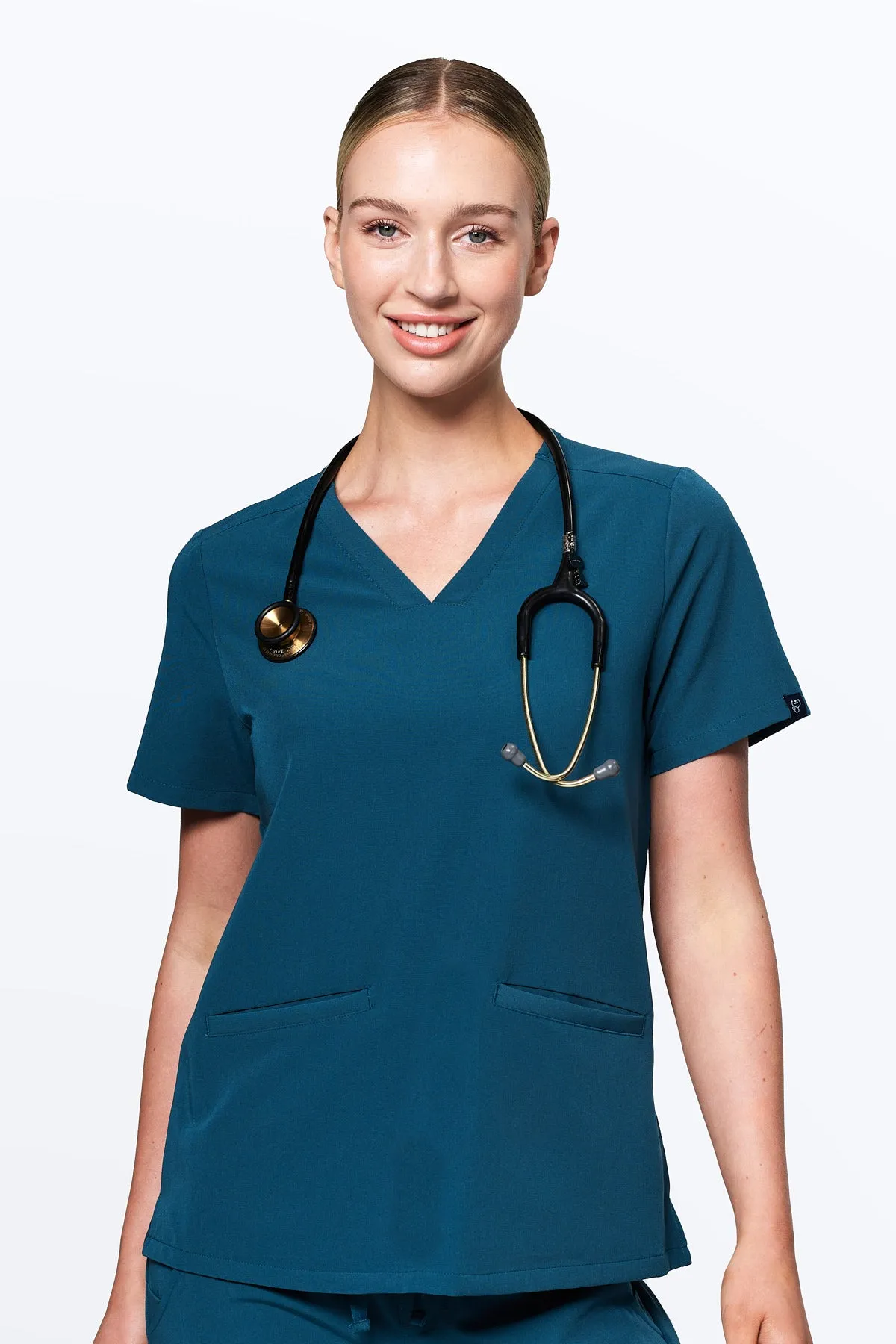 Women's 3-Pocket Scrub Top