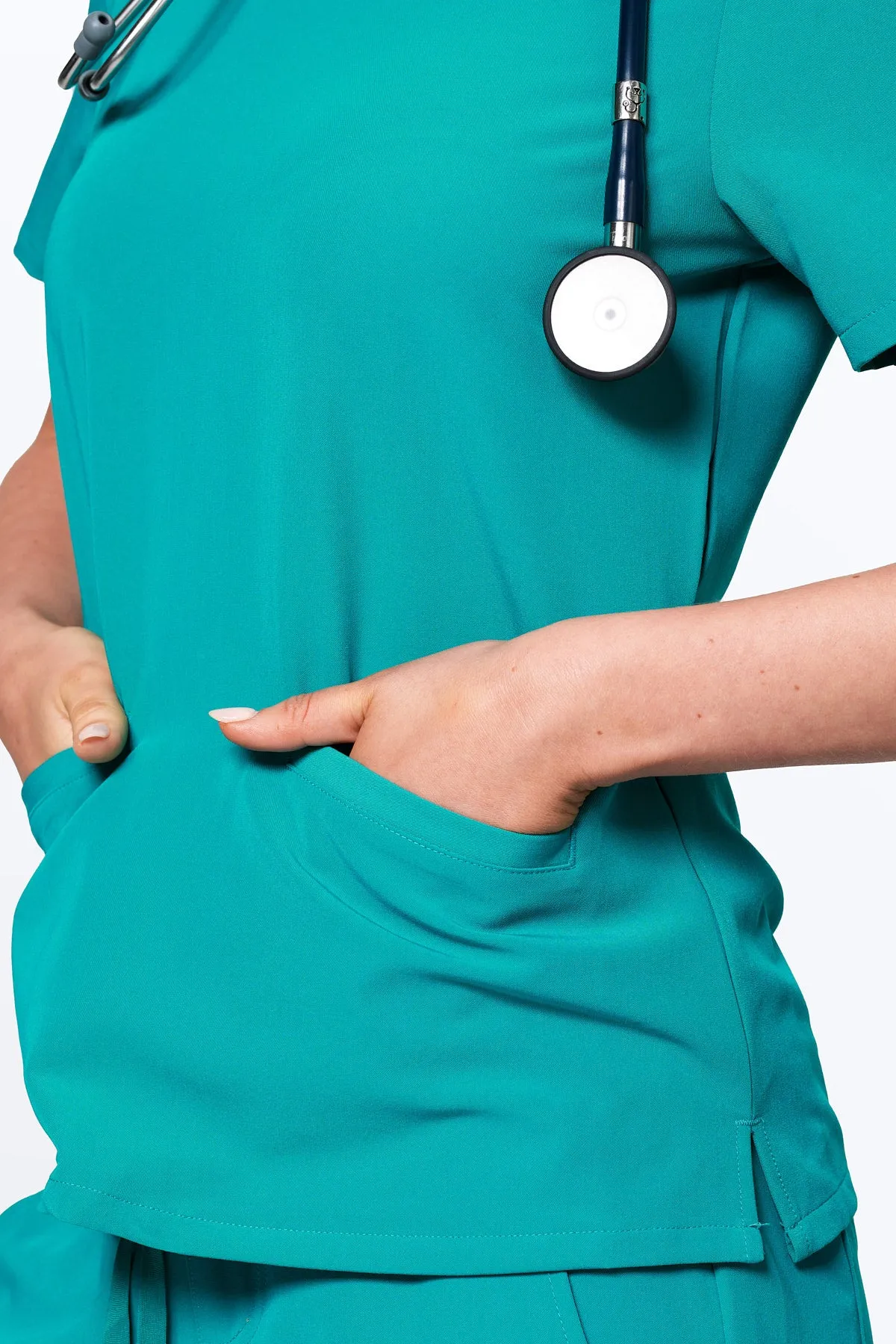 Women's 3-Pocket Scrub Top