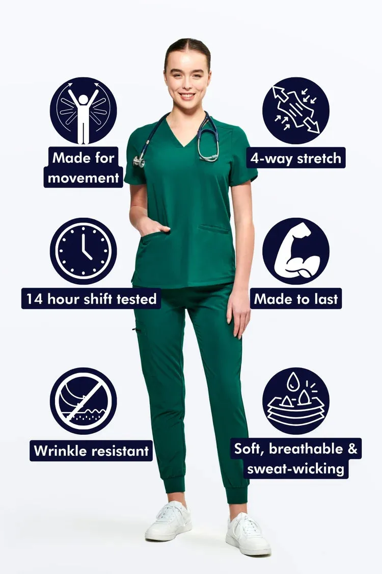 Women's 3-Pocket Scrub Top