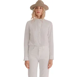 Women's Active Linen Pullover Shirt, White