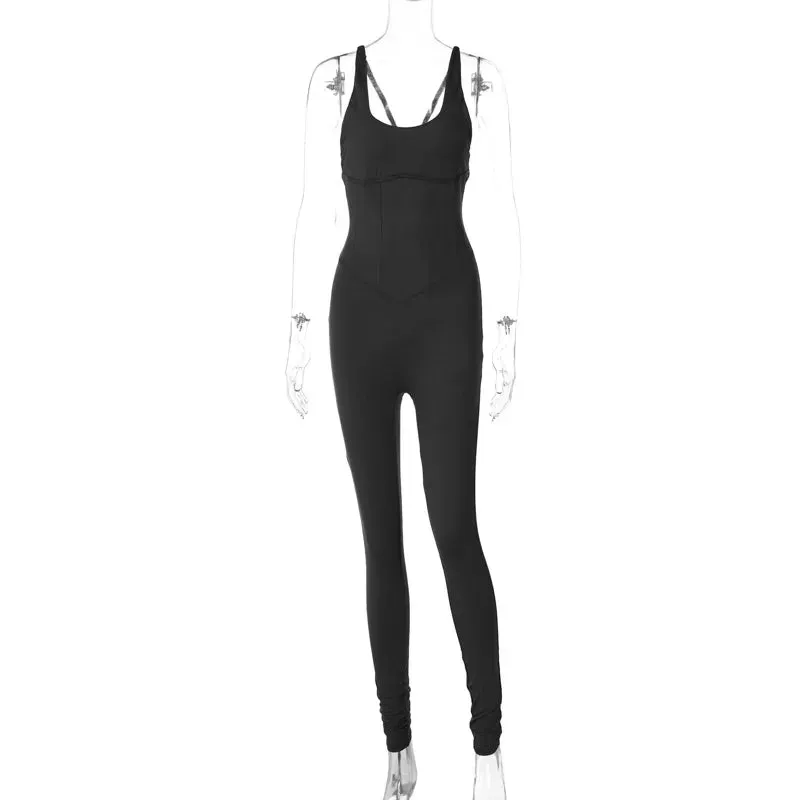 Women's Bodysuits Sleeveless Bodysuits Casual Streetwear Solid Color