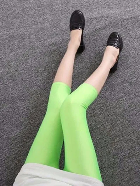 Women's Colorful High Waist Spandex Capri Fitness Leggings