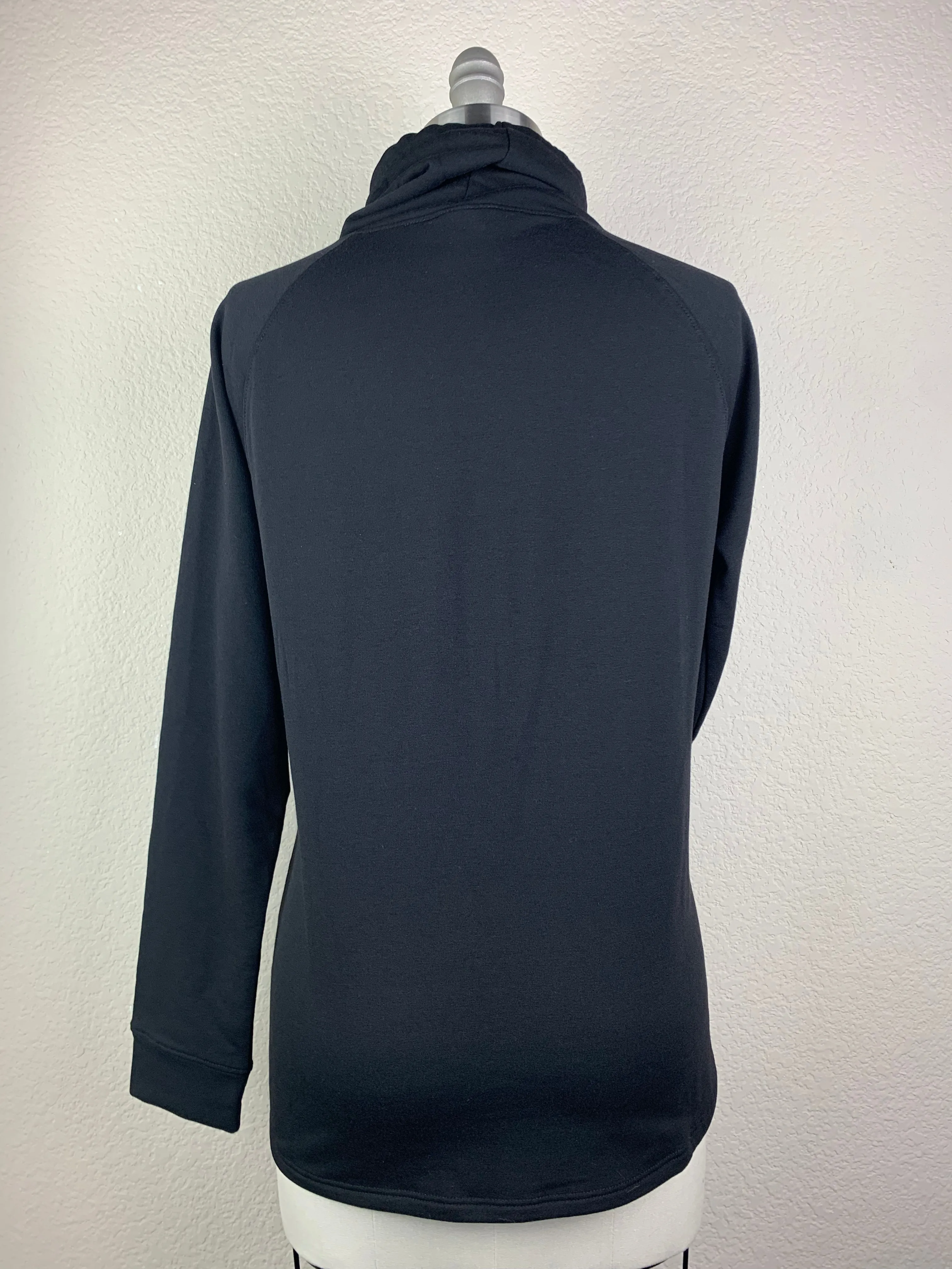 Women's CR Black Funnel Neck Pullover