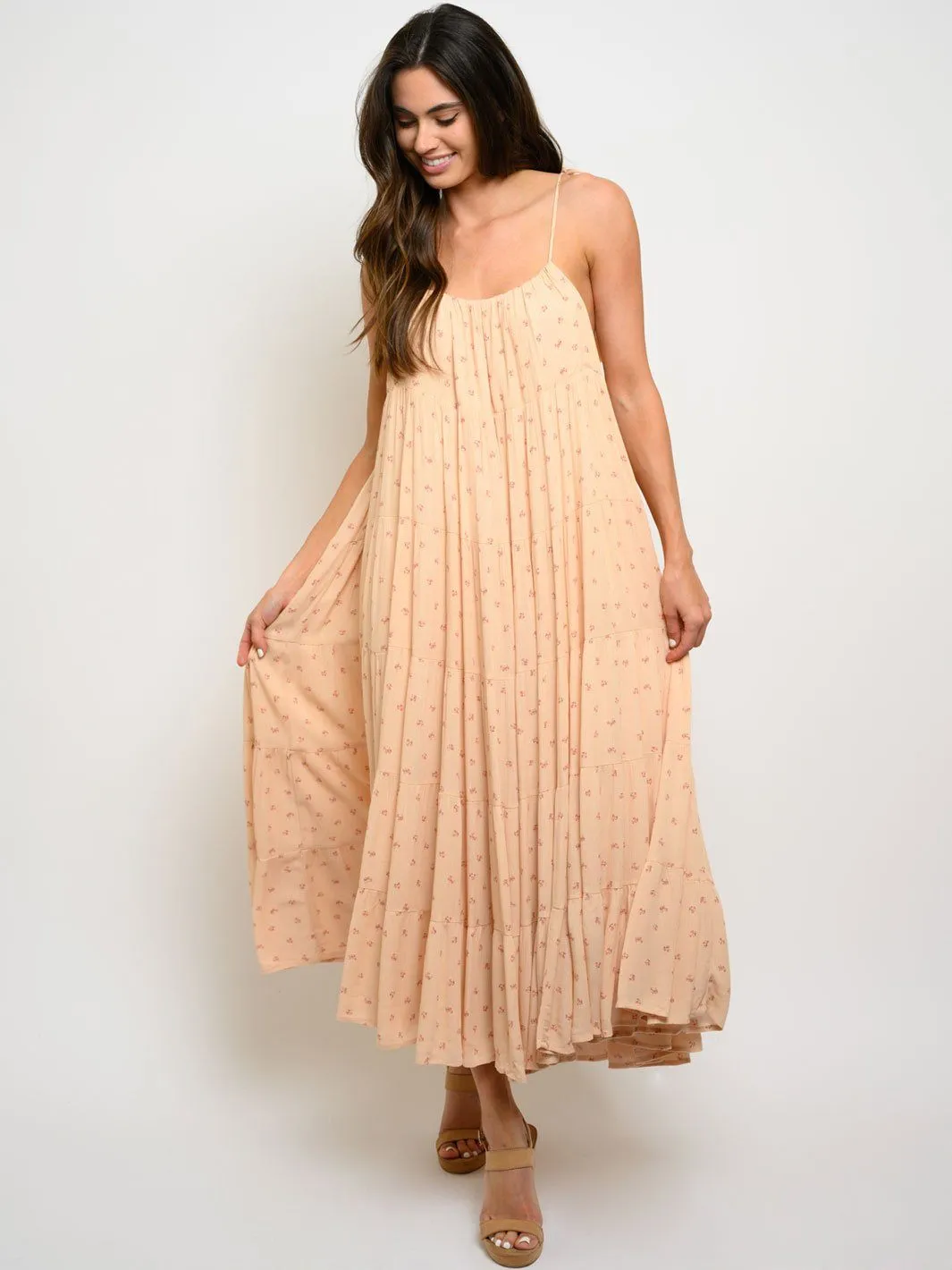 WOMEN'S FLORAL LOOSE FIT MAXI DRESS