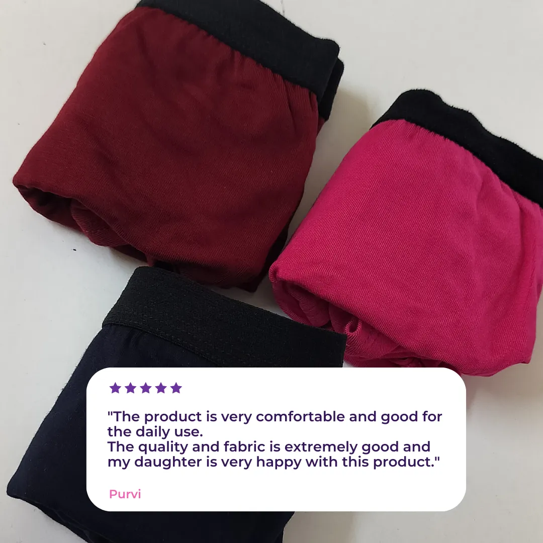 Women's Micro Modal Panties With Stretch | Mid Waist | Full Hip Coverage | Soft Waist Elastic | 3X Softer Than Cotton | Naturally Antibacterial | Prevents Odor | Pack Of 2
