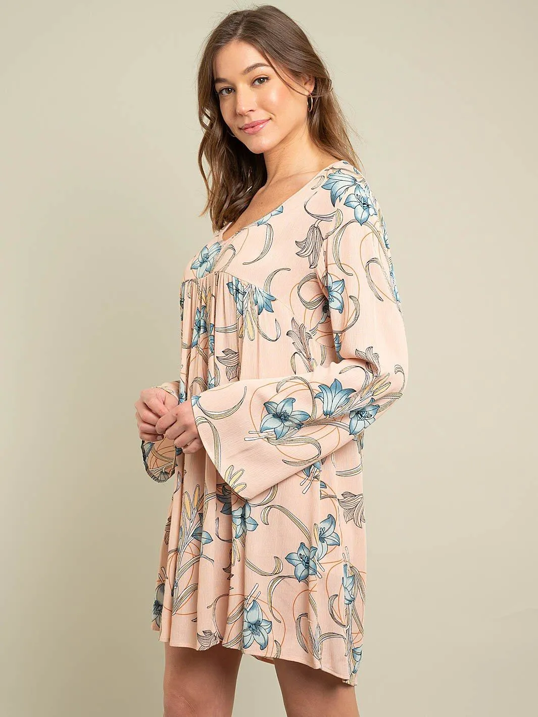 WOMEN'S MINI FLORAL DRESS