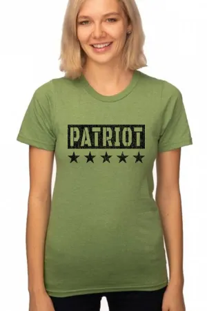 Women's Organic RPET Blend Tee - PATRIOT (Made in the USA)