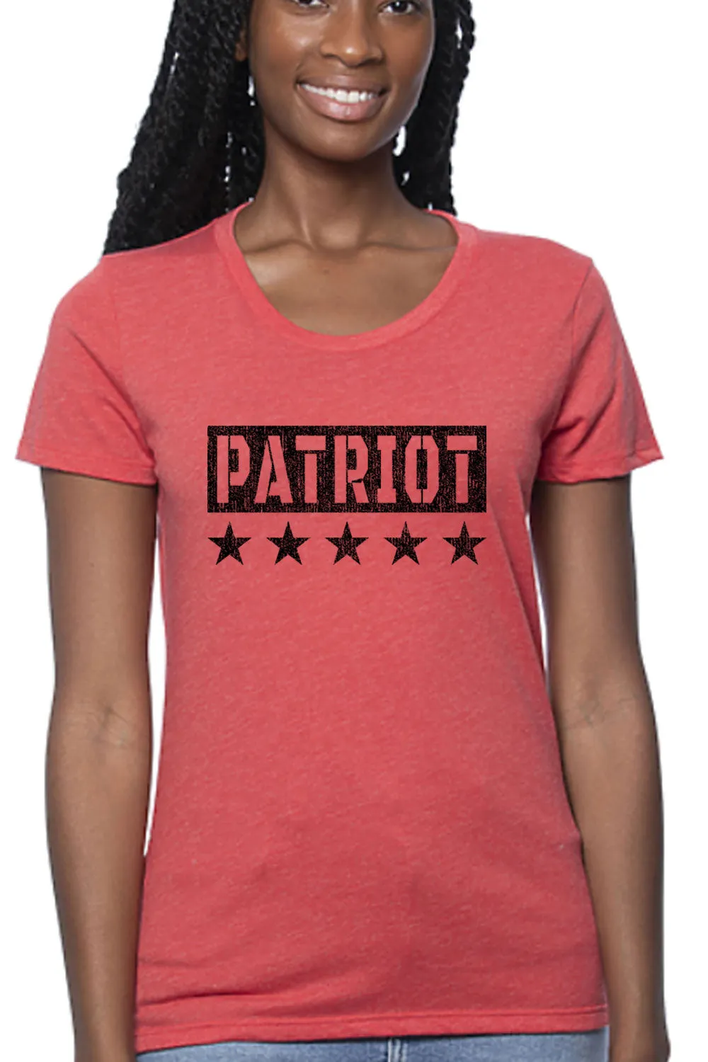 Women's Organic RPET Blend Tee - PATRIOT (Made in the USA)