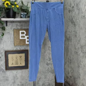 Xhilaration Women's High Waist Jeggings Blue L