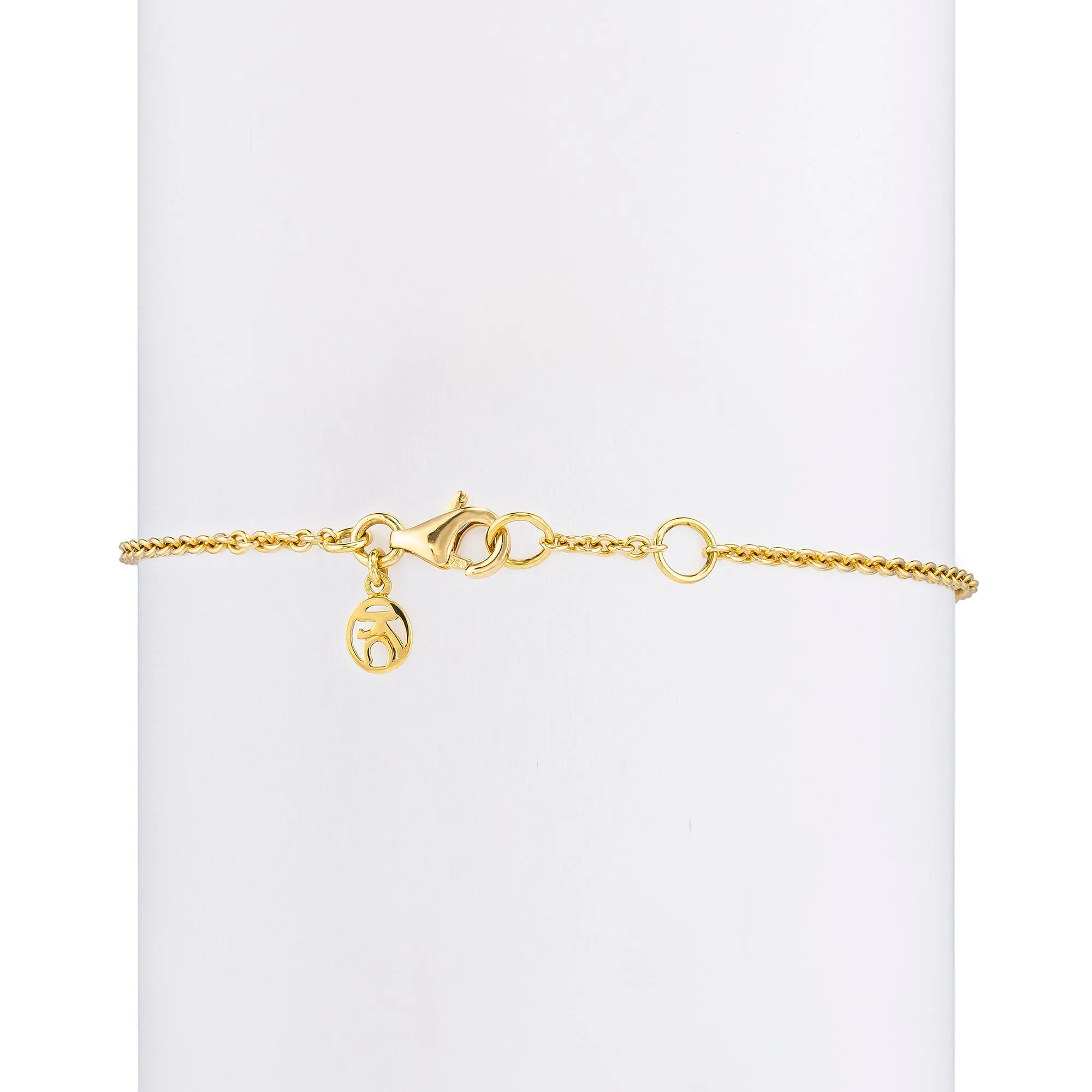 Yellow Diamond Small Oriental Hamsa Bracelet