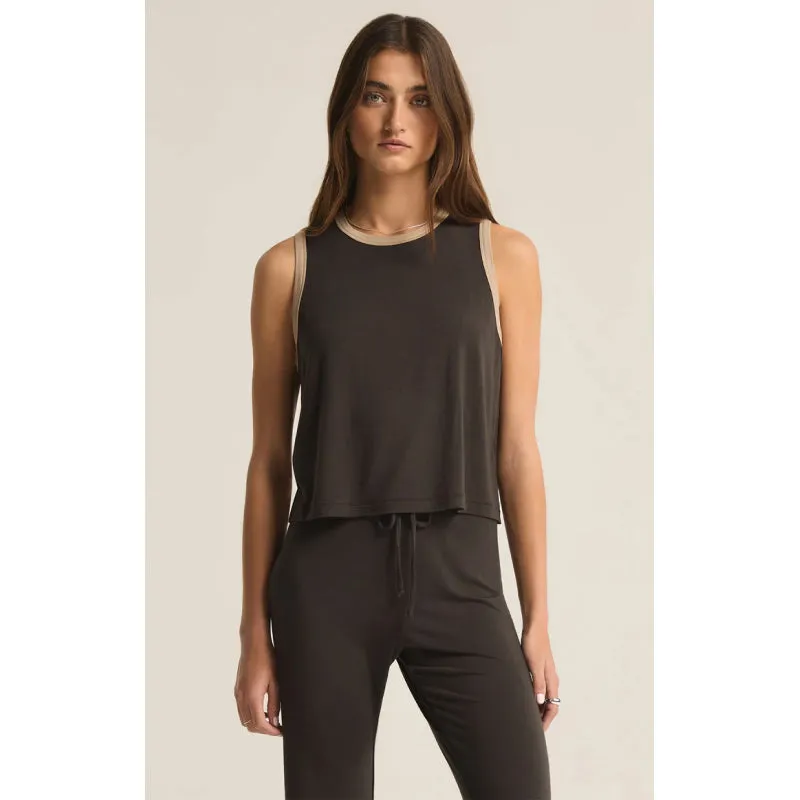 Z Supply Warmer Days Ringer Cropped Tank